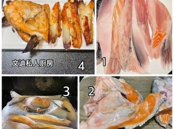 step1: 使用水波爐輕鬆炸功能，預熱後機預設14分鐘，中途需翻一翻食物，完成14分鐘後可延長時間，請目測效果決定。