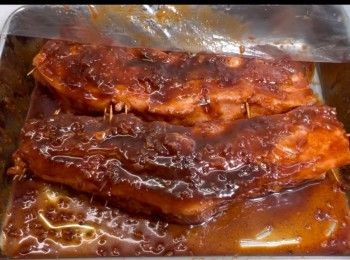 step7: 醃了一晚後，從雪櫃取出來。