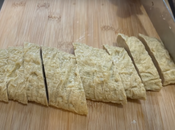 step8: 放涼後，斜刀切塊