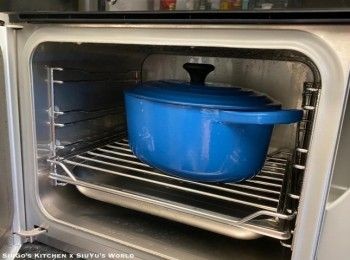 step4: 放入Miele蒸爐以100c燉煮3小時(or 隔水燉煮3小時)。