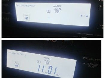 step10: 用ALL IN ONE 自動感測烹調，佢利用紅外線感應+溫度感測，幫忙預測埋烤焗時間，不用自己set時間，佢之後會顯示出完成時間。