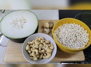 step1: 請將所有材料洗淨待用