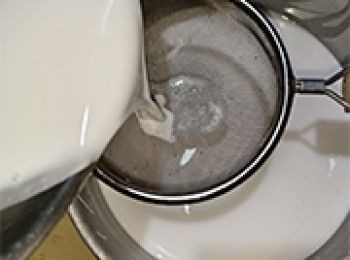 step6: 將粉漿隔篩