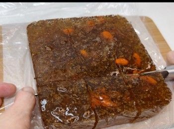 step10: 雪好後切件。