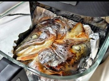 step6: 設定190度，烤焗18分鐘。（如三文魚頭較厚，需焗多數分鐘）