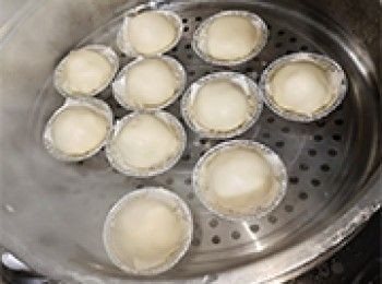 step31: 滾水大火蒸7分鐘關火燜2-5分鐘