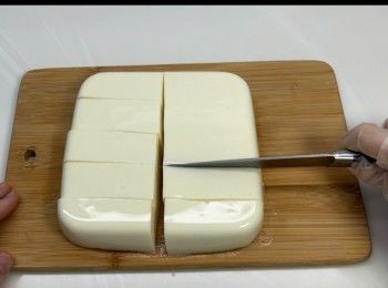 step6: 雪好後，後取出切件。