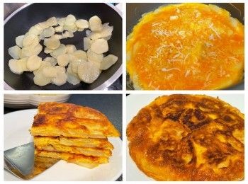 step4: 蛋煎芝士薯仔餅做法（兩底）：請看土豆絲做法步驟（1）