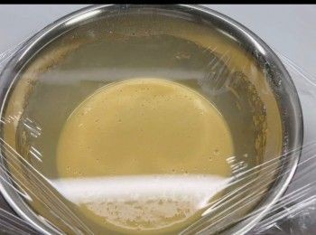 step5: 用保鮮紙覆蓋，休息30分鐘。