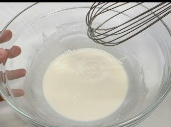 step4: 攪拌至無粒狀。