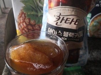 step1: 先預備好冰咖啡液雪成冰
