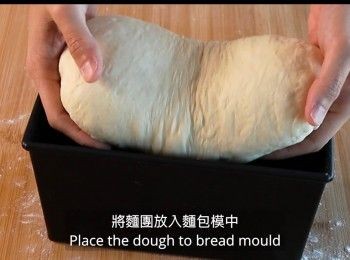 step16: 將麵團放入麵包模中