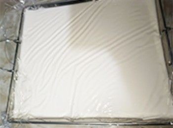 step7: 耐高溫保鮮紙貼面蓋上