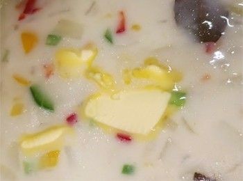 step12: 加入牛油煮溶