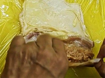 step11: 往上卷上，要卷實一點