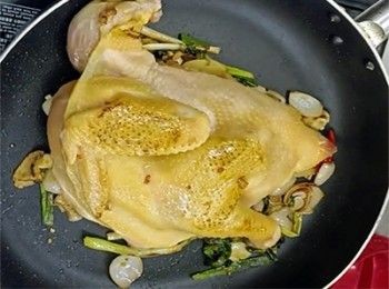 step5: 反轉同樣略煎一下