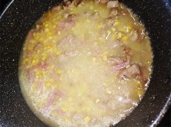 step5: 加入粟米蓉煮滾