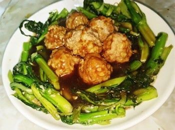 step11: 淋在肉丸上即成