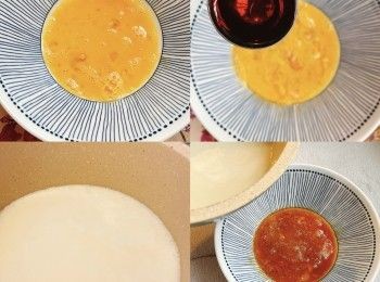 step1: 白鑊炒香蝦米、榨菜備用。白醋、生抽、麻油拌勻放碗。加入雞蛋、榨菜、蝦皮。豆漿小火加熱冒煙熄火，倒入配料碗中，加入油炸鬼、蔥花