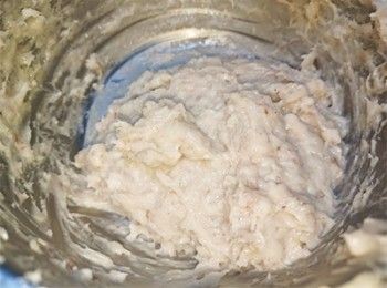 step7: 攪打至完全起膠