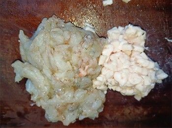 step3: 蝦跟肥肉比例7:3