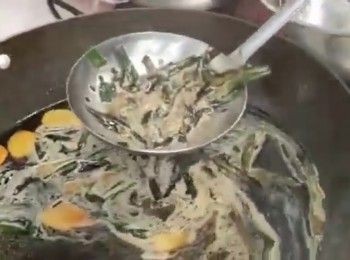 step7: 關火，撈起薑蔥