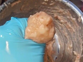 step6: 唧出20g左右圓球