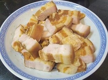 step7: 將腩肉切件