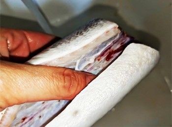 step1: 清洗乾淨魚腔內血塊