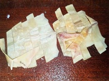 step4: 洗淨切粗條