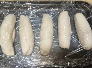 step8: 保鮮紙包好，靜置1小時