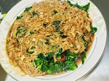 step12: 淋在豆苗上即可