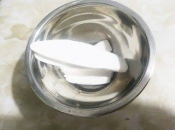 step4: 淮山片清洗乾淨