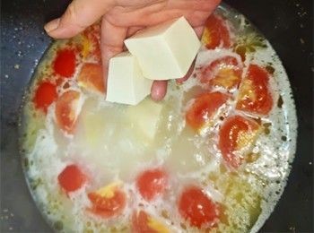 step11: 加入豆腐滾起