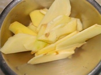 step6: 薑切薄片