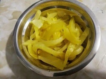 step3: 甜酸菜切幼絲