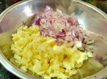 step1: 蒜頭,乾蔥