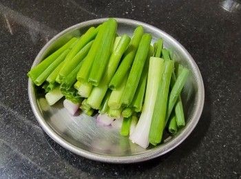 step4: 蔥段