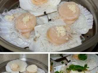 step4: 鮑魚殼和扇貝殼用熱水煮一煮，熱水可清潔貝殼和消毒（在家煮食，健康又衛生。）