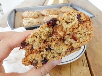 step4: 放入已預熱170C 焗爐，焗約15-18分鐘，讓曲奇在焗盤上待涼後即可享用！