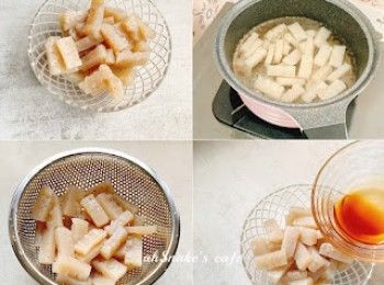 step3: 氽水1分鐘，沖水，印乾水，加入調味料拌勻即可