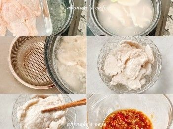 step2: 3. 鍋加水煮滾，放入蔥段、薑片、<a href="https://bit.ly/3EZL8dD" target="_blank" data-keyword="雞胸" class="guide-link"><strong>雞胸</strong></a> <span style="display:inline-block;vertical-align:middle;margin-top:-3px;color:initial;border-radius:3px;padding:2px 3px;font-size:12px;line-height:14px;background:#87d300;color:#fff;">即買</span> 肉煮1分鐘，熄火，加蓋焗3分鐘 4. 撈起，放入冰水冰鎮一下，隔水