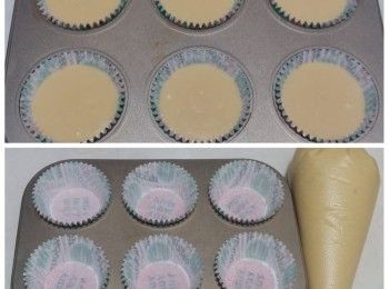 step1: 做法：
1）全蛋液放入打蛋盤中，加入砂糖，鹽，蜜糖攪拌均勻
2）加入芥花籽油，分3次加入，每次要完全攪拌，倒入牛奶混合（呢個步驟一定要攪拌均勻，以免出現油水分離）
3）篩入低筋麵粉，泡打粉，杏仁粉，攪至順滑
4）預熱氣炸鍋180度5分鐘
5）鬆餅糊分別倒入杯仔，陣幾下出氣泡同空氣
6）氣炸170度15分鐘，如用焗爐放中層