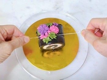 step8: 最後用牙線鎅開..