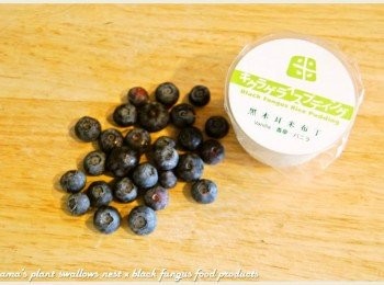 step1: 準備黑木耳米布丁、藍莓與鮮奶等料理<span class="group_1">食材</span>。