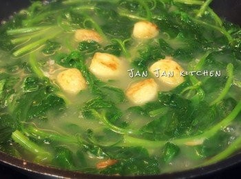 step3: 莧菜回鍋煮1-2分鐘即可。