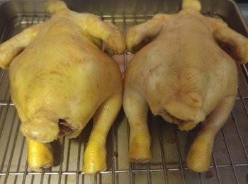 step7: 上色後攤凍一陣放入雪柜雪幾小時。(不用包保鮮紙。)