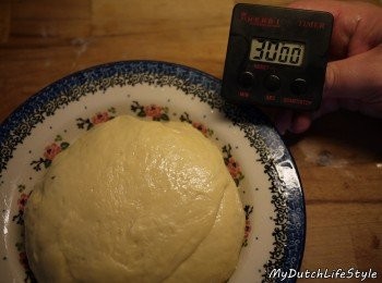step3: 麵糰完成後第一次約30分鐘醒麵糰。