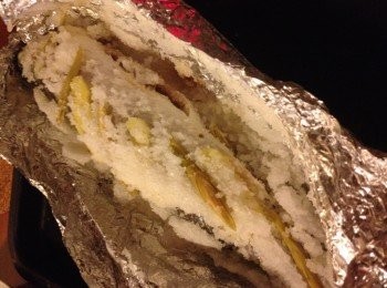 step9: 拿出烏頭，掀開錫紙和魚皮即可享用