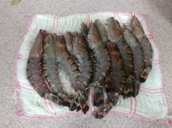 step4: 剪去尖角及腳， 抹乾備用